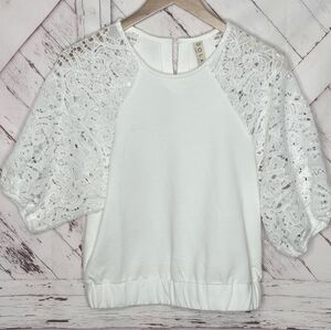 Dolan Fiona Lace Sleeve Top
